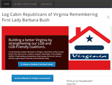 Tablet Screenshot of logcabinrepublicansva.org